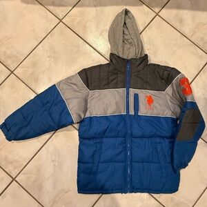 U.S. Polo Assn. Blue and Gray Kids Jacket